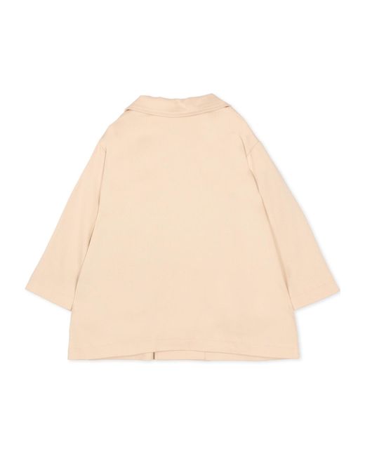 Fendi Natural Button Appliqued Coat