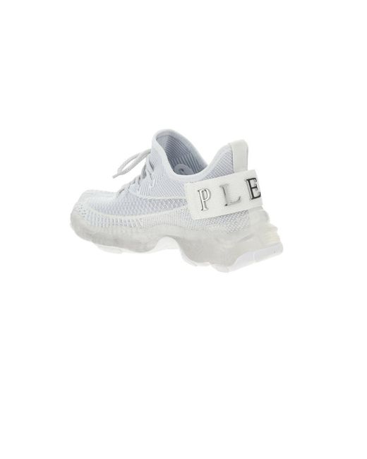 Philipp Plein White Runner Iconic Low Top Sneakers for men