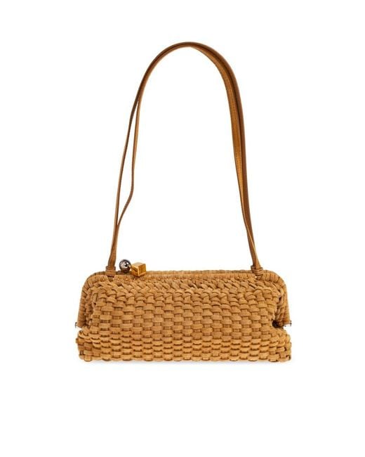 Jacquemus Metallic The Salon Large Clutch Bag