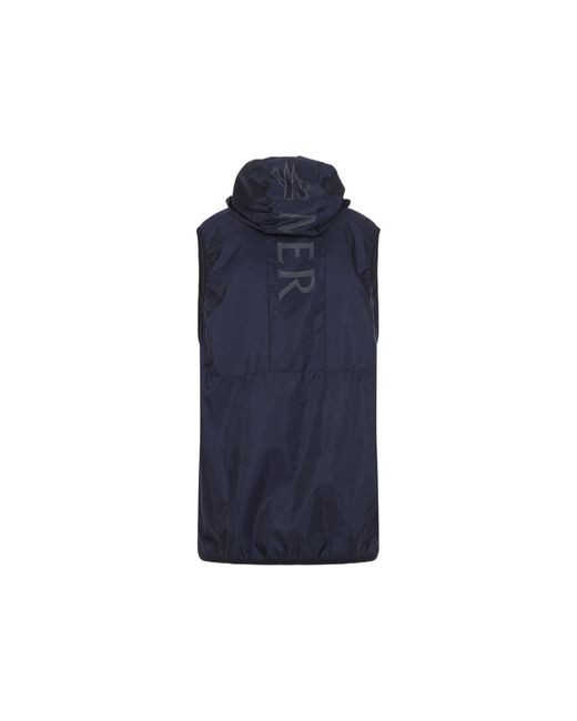 Moncler Blue Essential Down Vest for men