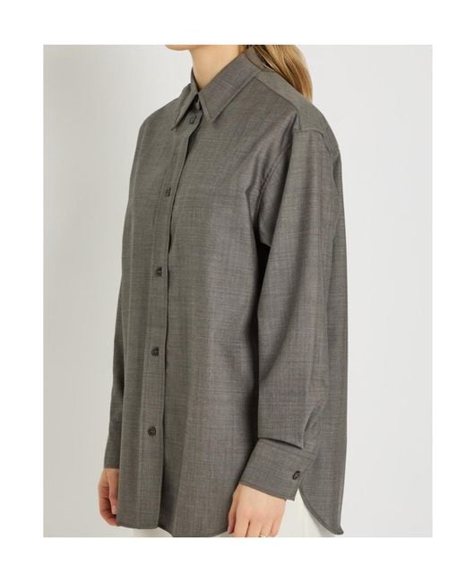 Studio Nicholson Gray Rouen Wool Shirt