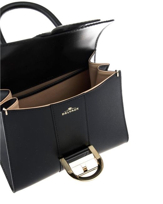 Delvaux Black Mini Brillant Shoulder Bag