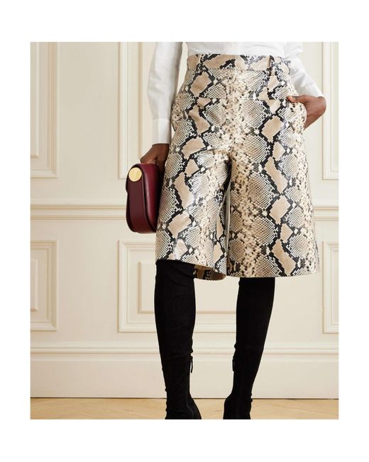 Jil Sander Brown Short Pattern