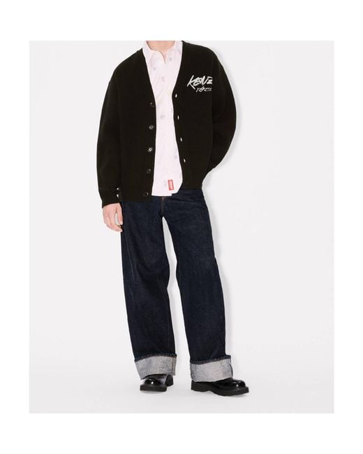 KENZO Black X Futura 2000 Genderless Cardigan for men