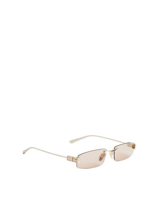 Balenciaga White Gossip S Rectangular Sunglasses for men