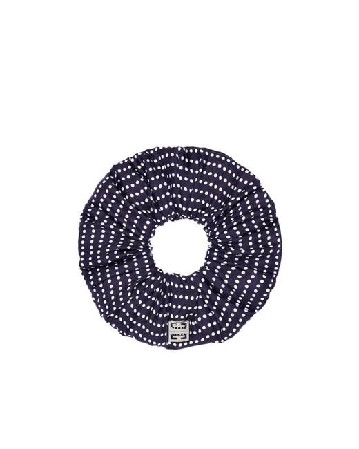 Givenchy Blue Oversized Polka Dots Scrunchy
