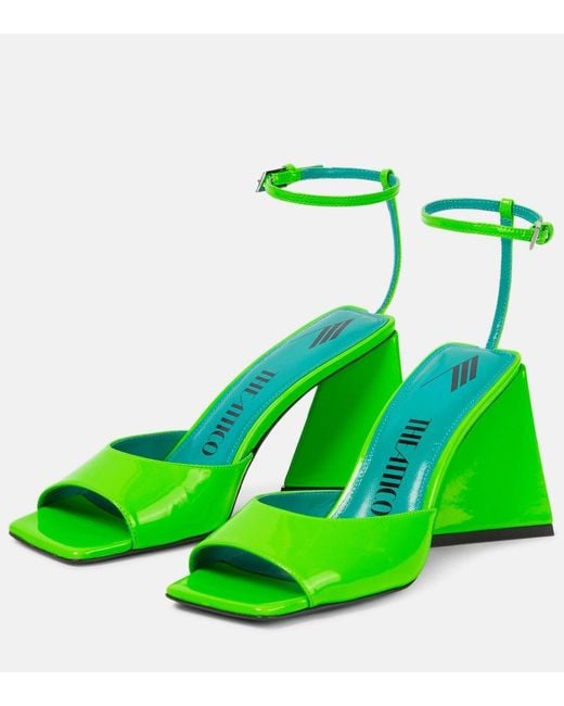 The Attico Green Piper 85 Sandals