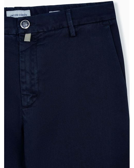 Jacob Cohen Blue Casual Trousers With Belt Loops for men