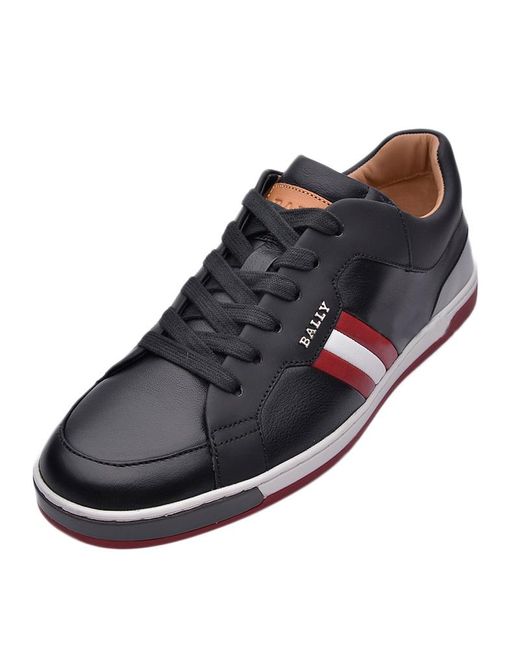 Bally Blue Striped Casual Sports Shoes for men