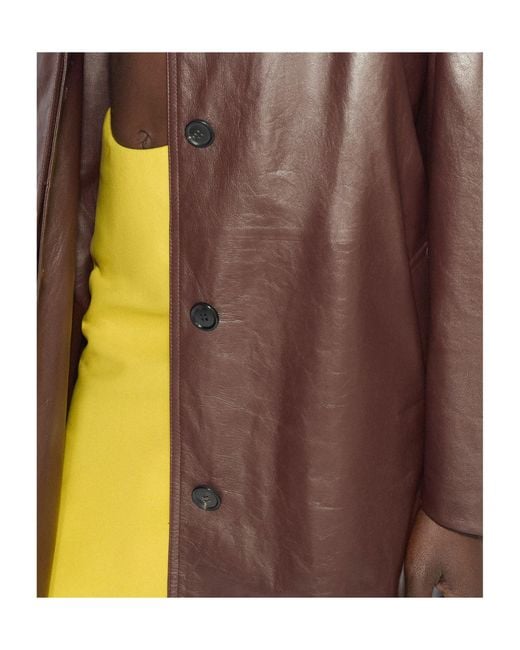 Alaïa Yellow Alaïa Soft Lambskin Pencil Skirt