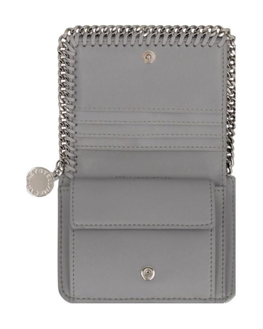 Stella McCartney Gray Falabella Bi-Fold Wallet