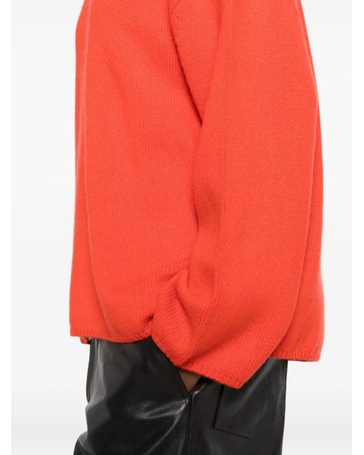 Soft Goat Red Crew-Neck Jumper