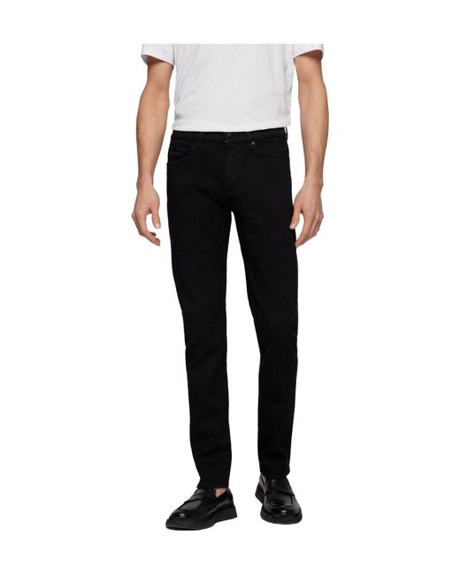 Boss Blue Solid Color Casual Pants for men
