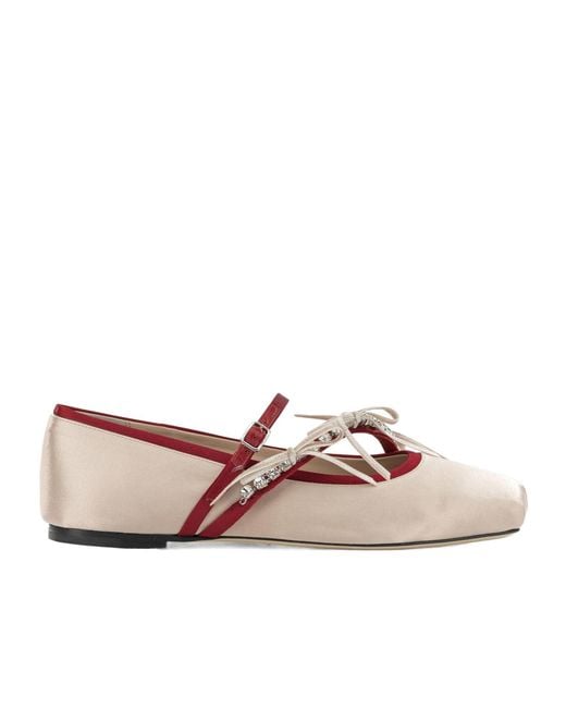 Jimmy Choo Brown Loli Ballet Flats