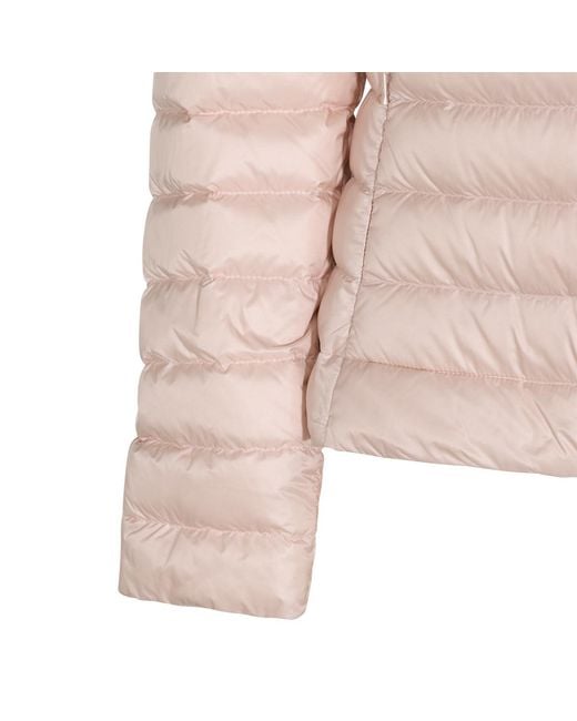 Moncler Pink Igelhood Zip-Up Short Padded Jacket