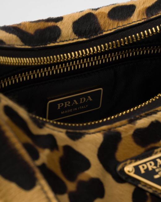 Prada Brown Aimèe Medium Printed Leather Shoulder Bag