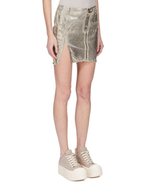 Rick Owens Multicolor Minimal Mini Skirt