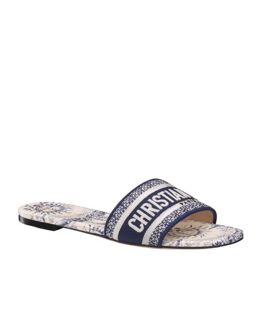 Dior White Dway Slide