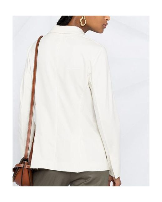 Fabiana Filippi White Single Breasted Bead Embellished Blazer