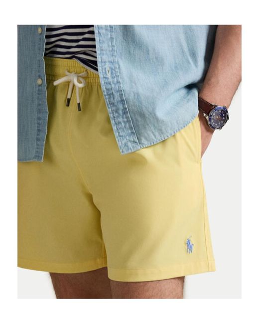 Polo Ralph Lauren Yellow Traveller Classic Swimming Trunks for men