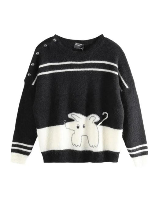 Enfants Riches Deprimes Black Long-Sleeve Striped Sweater for men