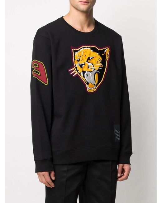 Givenchy Blue Tiger-Headed Knitted Pullover for men