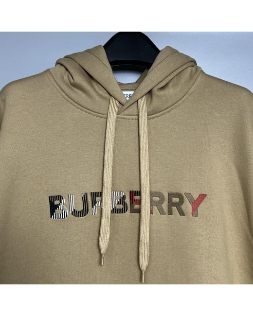Burberry Green Long-Sleeved Hooded Sweatshirt for men