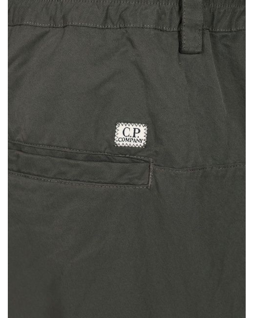 C P Company Gray T-Flatt Cargo Pants for men