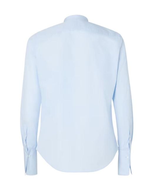 Fendi Blue Light Poplin Shirt for men