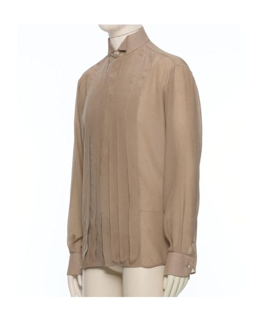 Valentino Brown Long Sleeve Shirt for men