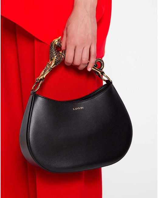 Lanvin Red Relaxed Fit Draped Blouse