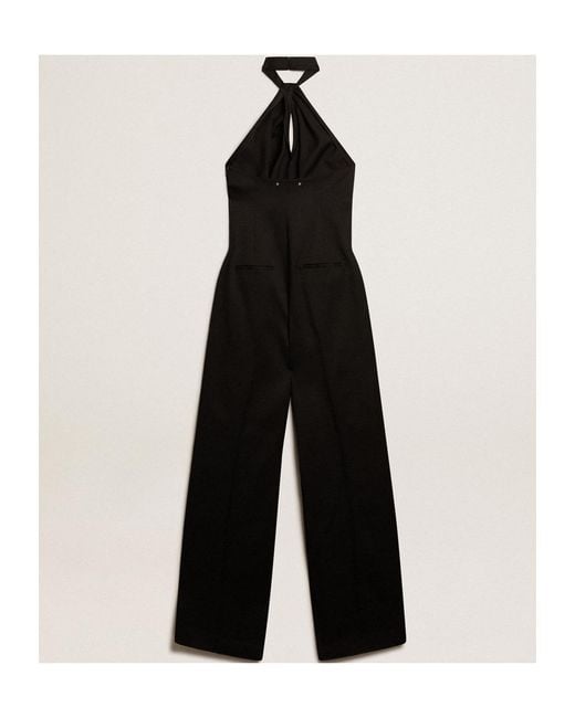 Golden Goose Deluxe Brand Black Cut-Out Detailed Jumpsuit