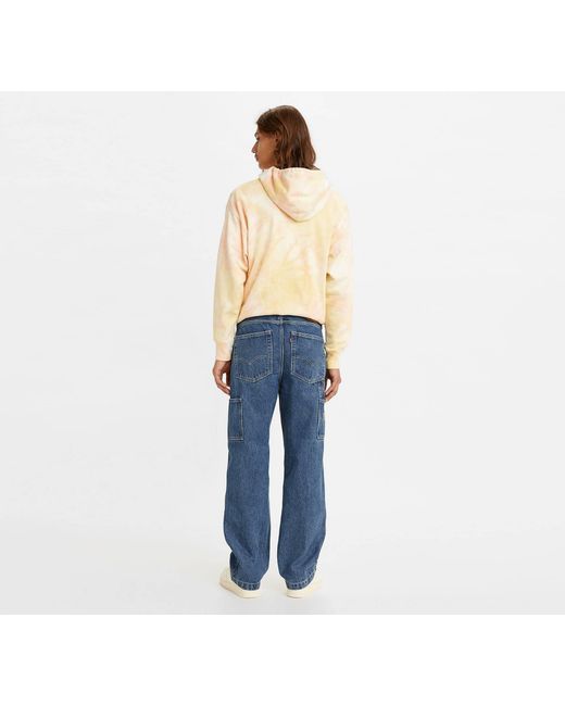 Levi's Blue 568 Straight Leg Jeans for men