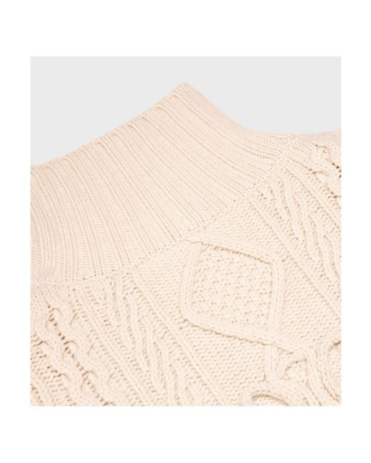 Céline Natural High Neck Sweater