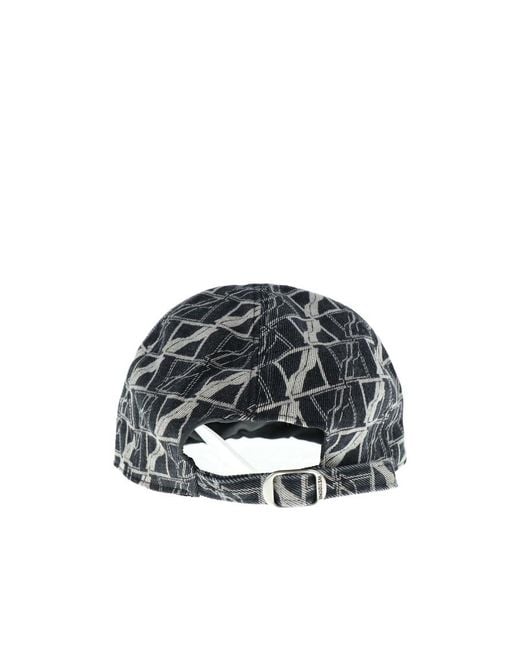 we11done Black Logo Baseball Hat for men