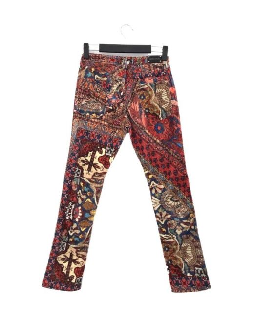Just Cavalli Multicolor Belt-Loop Jeans for men
