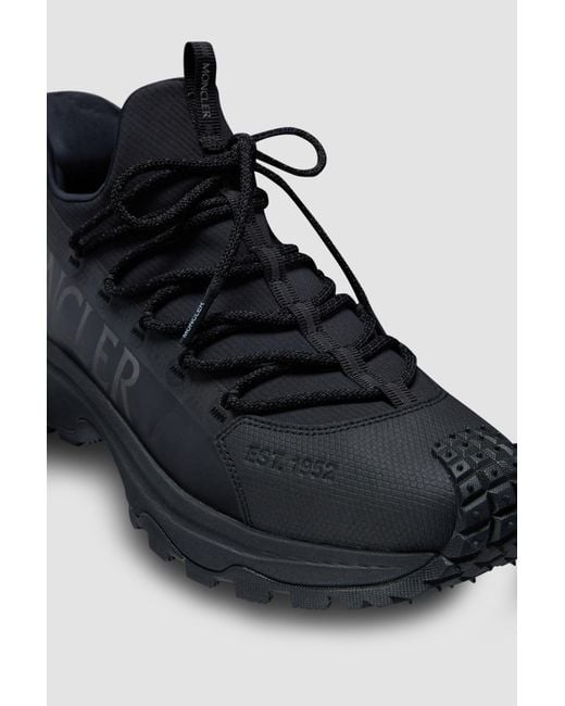 Moncler Black Trailgrip Lite 2 Lace-Up Trainers for men