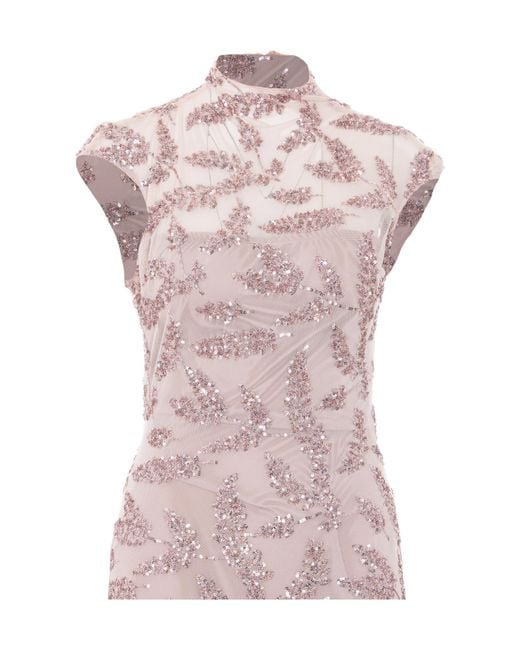 Aniye By Pink Rose Fatal Uma Sequined Long Dress