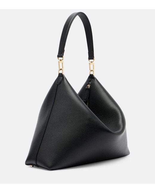 Totême  Black Bevel Leather Shoulder Bag