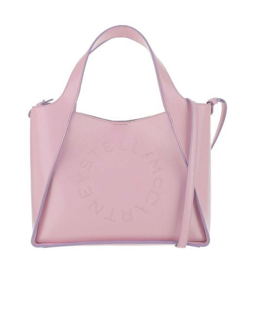 Stella McCartney Pink Stella Logo Small Tote Bag