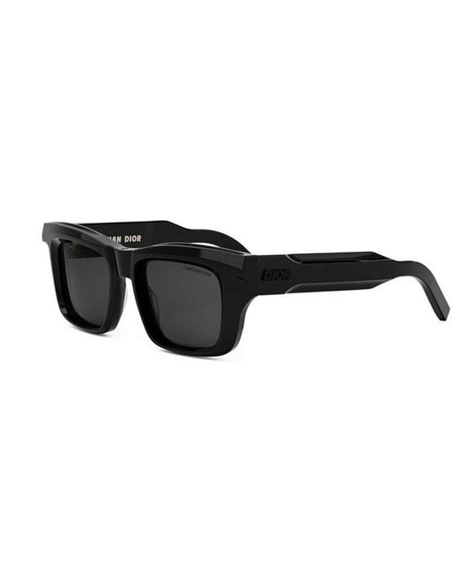 Dior Black Eyewear Iconic Butterfly Frame Sunglasses for men