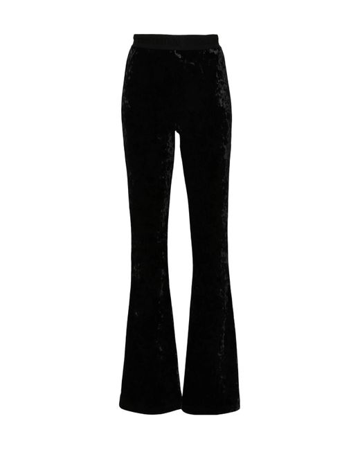 Versace Jeans Black Logo-Waistband Trousers