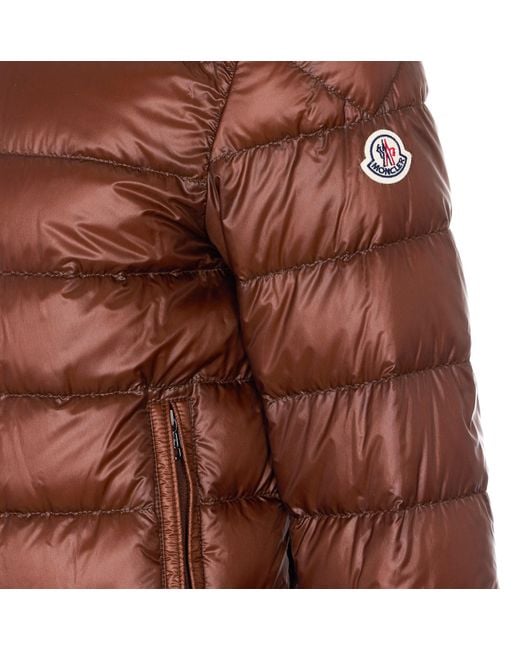 Moncler Brown Selves Short Down Jacket for men