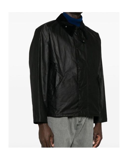 Barbour Black Os Transport Jacket for men