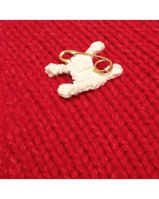 Céline Red Cardigan