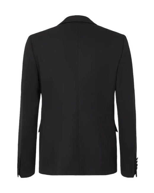 Fendi Black Grain De Poudre Blazer for men