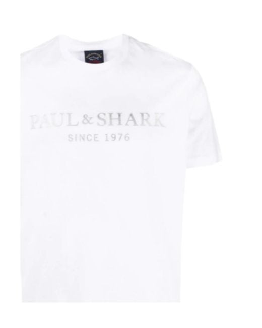 Paul & Shark White Logo Short-Sleeve T-Shirt for men