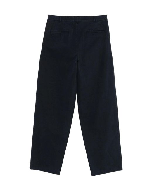 Aspesi Blue Pleated Details Casual Pants for men