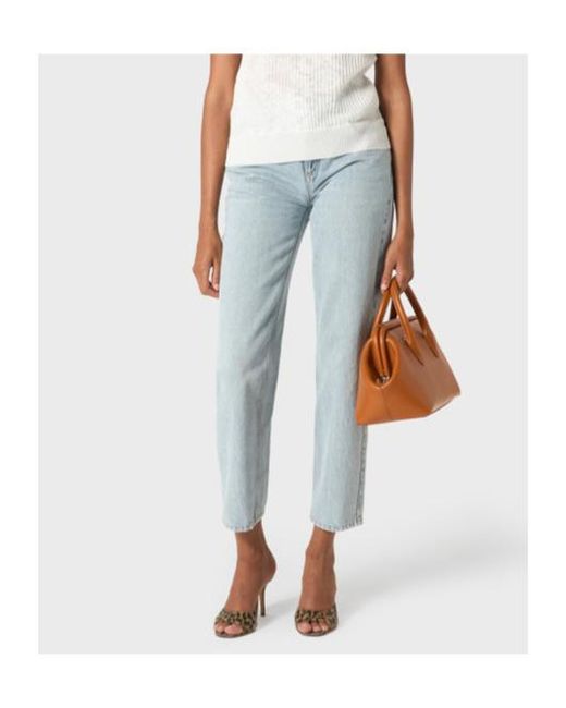 Blumarine Blue Logo-Embroidered Jeans