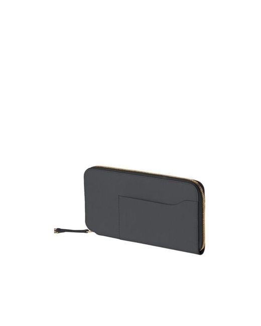 Loro Piana White Zipper Wallet